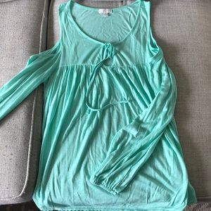 Open shoulder blouse